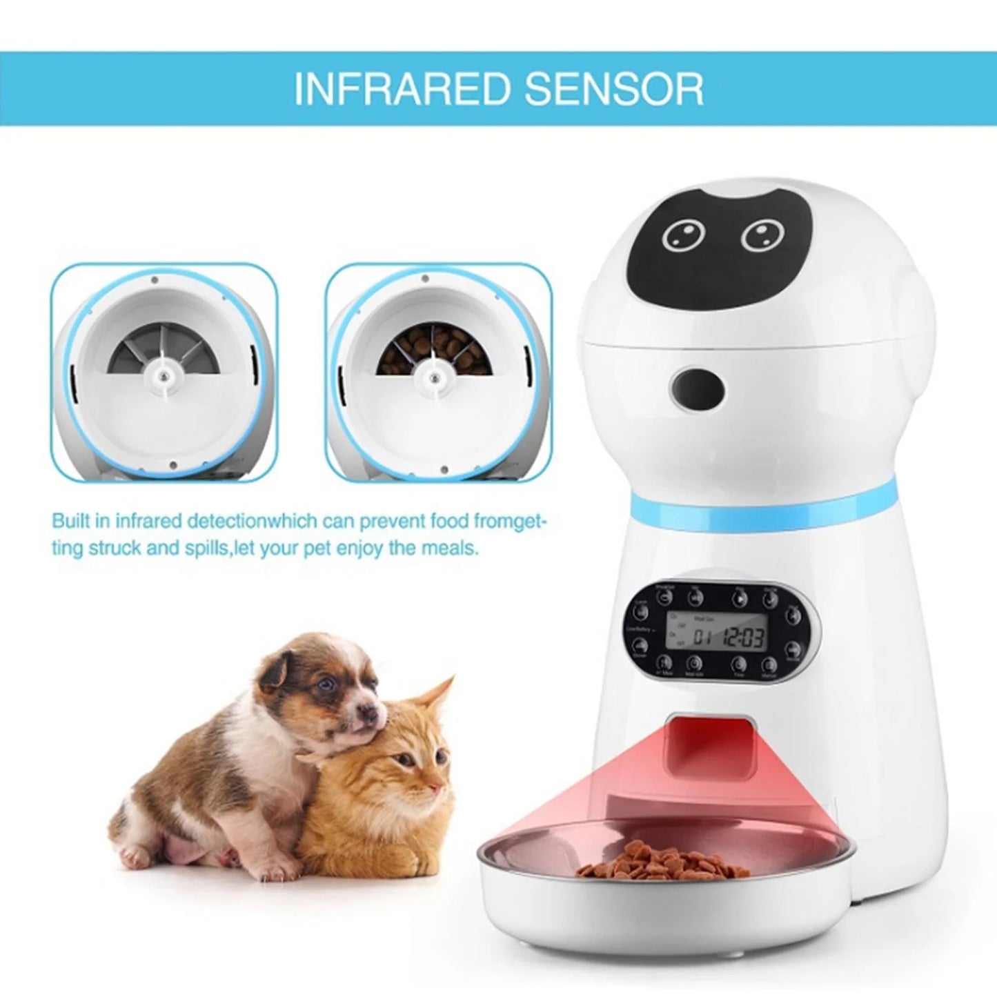 Automatic Timed Pet Feeder with Voice Recording