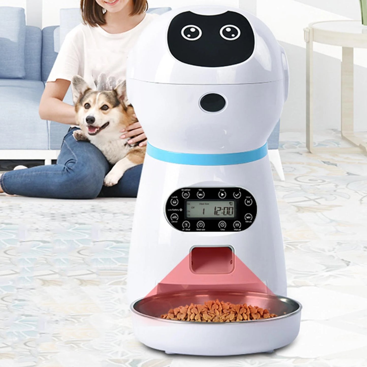 Automatic Timed Pet Feeder with Voice Recording