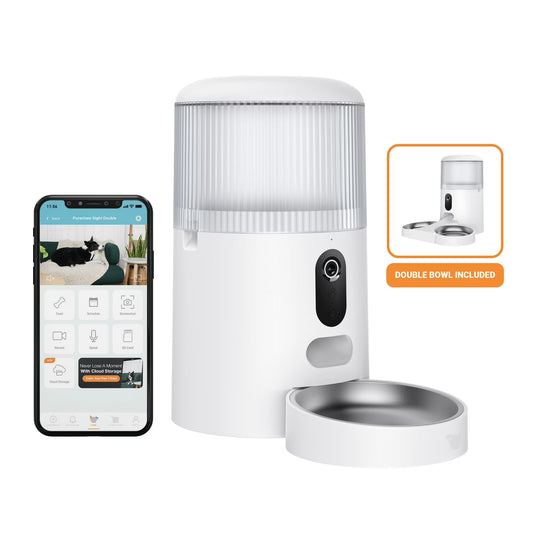 Instachew Purechew Sight Double Automatic Pet Feeder with Camera
