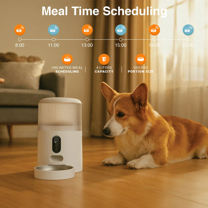 Instachew Purechew Sight Double Automatic Pet Feeder with Camera