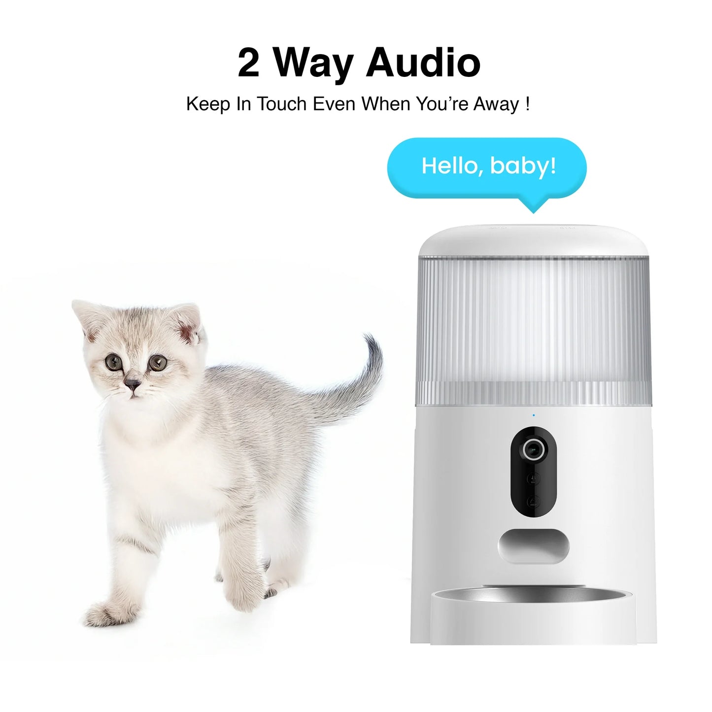Instachew Purechew Sight Double Automatic Pet Feeder with Camera