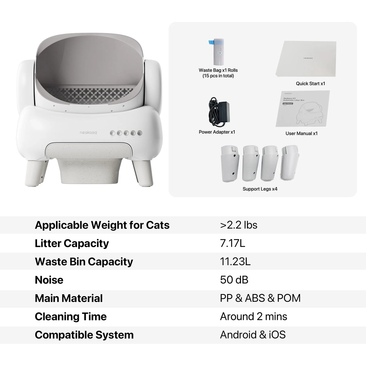 Neakasa M1 Lite Plus Self Cleaning Cat Litter Box