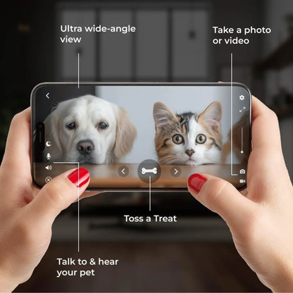 WaggleCam 2K Pet Camera with Treat Dispenser