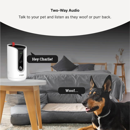 WaggleCam 2K Pet Camera with Treat Dispenser
